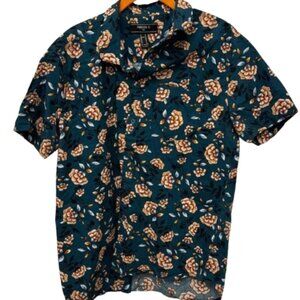 Forever 21 floral men’s button down shirt